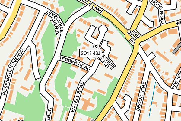 SO18 4SJ map - OS OpenMap – Local (Ordnance Survey) SO18 4SJ map - OS OpenMap – Local (Ordnance Survey)