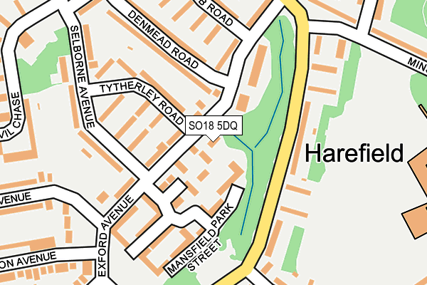SO18 5DQ map - OS OpenMap – Local (Ordnance Survey) SO18 5DQ map - OS OpenMap – Local (Ordnance Survey)