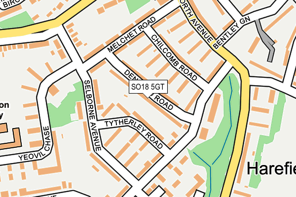 SO18 5GT map - OS OpenMap – Local (Ordnance Survey) SO18 5GT map - OS OpenMap – Local (Ordnance Survey)