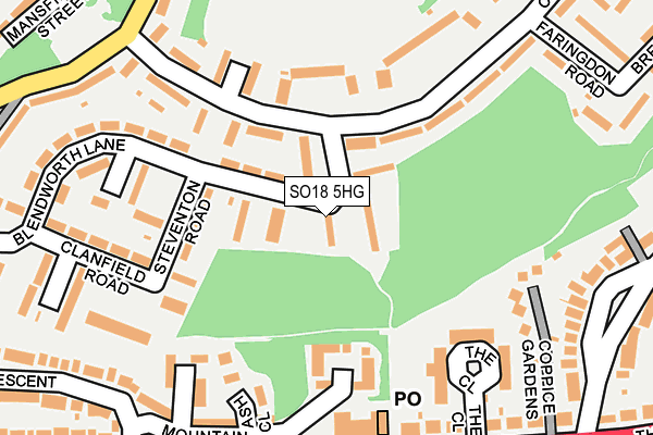 SO18 5HG map - OS OpenMap – Local (Ordnance Survey) SO18 5HG map - OS OpenMap – Local (Ordnance Survey)