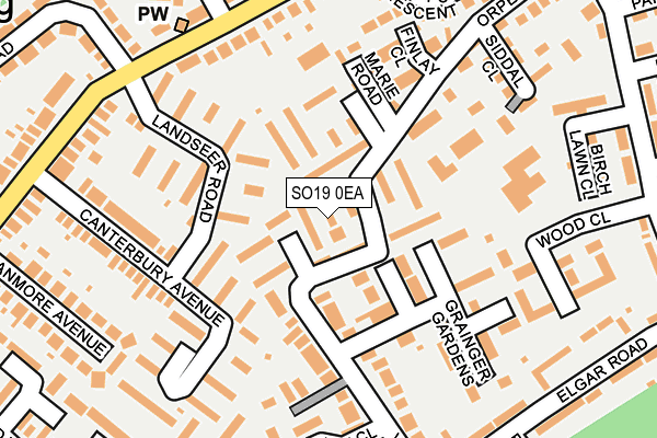 SO19 0EA map - OS OpenMap – Local (Ordnance Survey) SO19 0EA map - OS OpenMap – Local (Ordnance Survey)