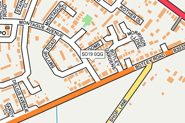 SO19 0QG map - OS OpenMap – Local (Ordnance Survey) SO19 0QG map - OS OpenMap – Local (Ordnance Survey)