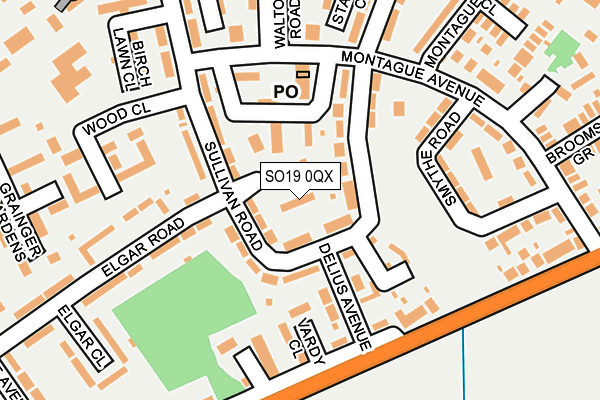 SO19 0QX map - OS OpenMap – Local (Ordnance Survey) SO19 0QX map - OS OpenMap – Local (Ordnance Survey)
