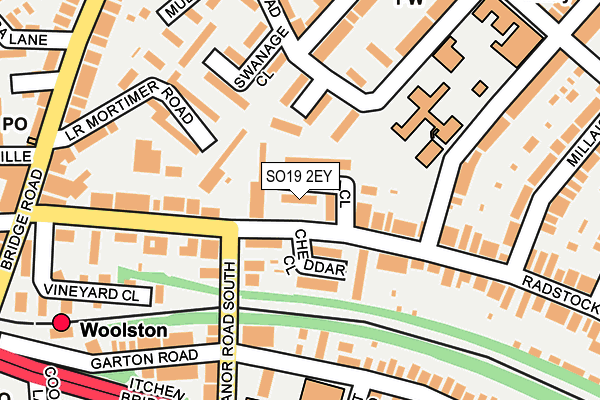 SO19 2EY map - OS OpenMap – Local (Ordnance Survey) SO19 2EY map - OS OpenMap – Local (Ordnance Survey)