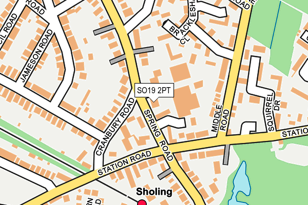 SO19 2PT map - OS OpenMap – Local (Ordnance Survey) SO19 2PT map - OS OpenMap – Local (Ordnance Survey)