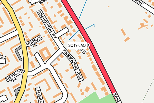 SO19 6AQ map - OS OpenMap – Local (Ordnance Survey) SO19 6AQ map - OS OpenMap – Local (Ordnance Survey)