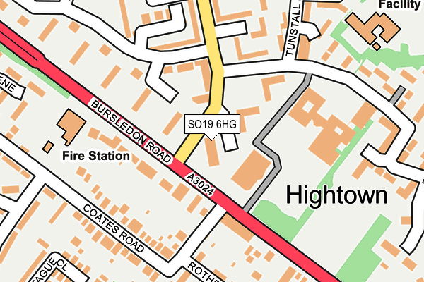 SO19 6HG map - OS OpenMap – Local (Ordnance Survey) SO19 6HG map - OS OpenMap – Local (Ordnance Survey)