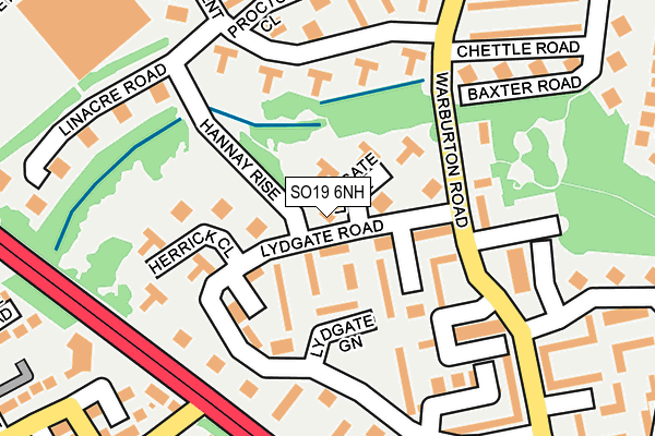 SO19 6NH map - OS OpenMap – Local (Ordnance Survey) SO19 6NH map - OS OpenMap – Local (Ordnance Survey)