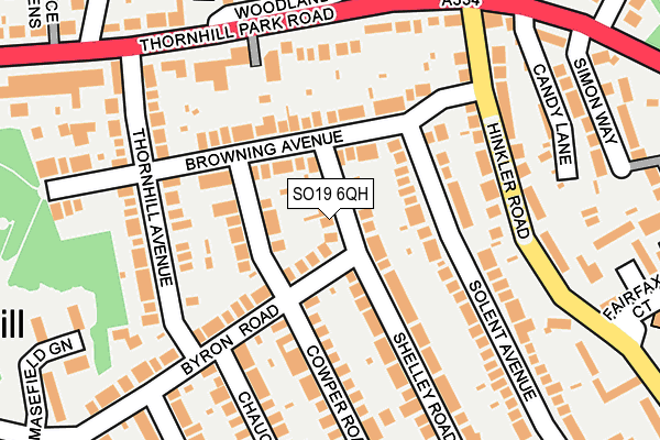 SO19 6QH map - OS OpenMap – Local (Ordnance Survey) SO19 6QH map - OS OpenMap – Local (Ordnance Survey)