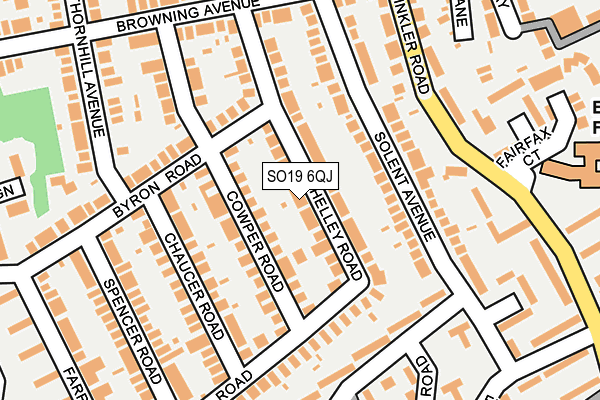 SO19 6QJ map - OS OpenMap – Local (Ordnance Survey) SO19 6QJ map - OS OpenMap – Local (Ordnance Survey)