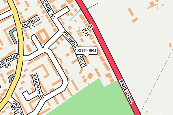 SO19 6RJ map - OS OpenMap – Local (Ordnance Survey) SO19 6RJ map - OS OpenMap – Local (Ordnance Survey)