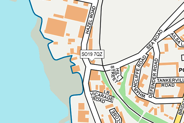 SO19 7QZ map - OS OpenMap – Local (Ordnance Survey) SO19 7QZ map - OS OpenMap – Local (Ordnance Survey)