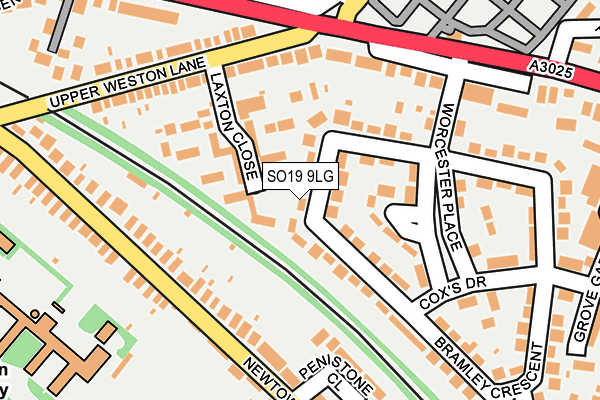 SO19 9LG map - OS OpenMap – Local (Ordnance Survey) SO19 9LG map - OS OpenMap – Local (Ordnance Survey)