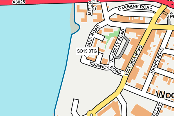 SO19 9TG map - OS OpenMap – Local (Ordnance Survey) SO19 9TG map - OS OpenMap – Local (Ordnance Survey)