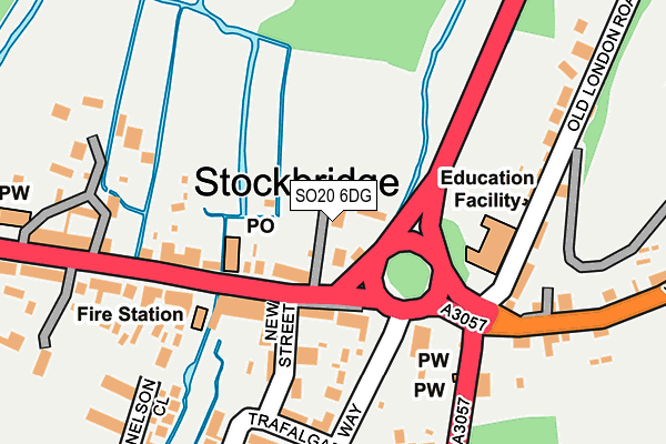 SO20 6DG map - OS OpenMap – Local (Ordnance Survey) SO20 6DG map - OS OpenMap – Local (Ordnance Survey)