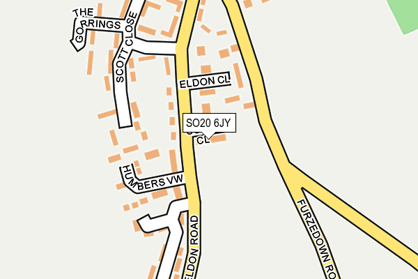 SO20 6JY map - OS OpenMap – Local (Ordnance Survey) SO20 6JY map - OS OpenMap – Local (Ordnance Survey)