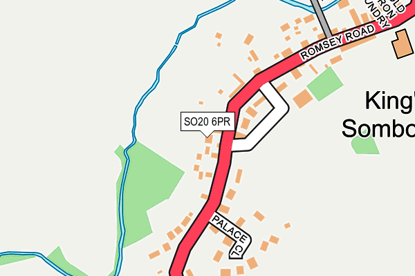 SO20 6PR map - OS OpenMap – Local (Ordnance Survey) SO20 6PR map - OS OpenMap – Local (Ordnance Survey)