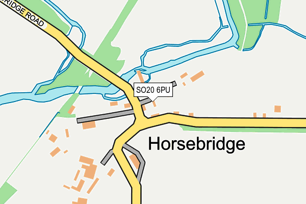 SO20 6PU map - OS OpenMap – Local (Ordnance Survey) SO20 6PU map - OS OpenMap – Local (Ordnance Survey)