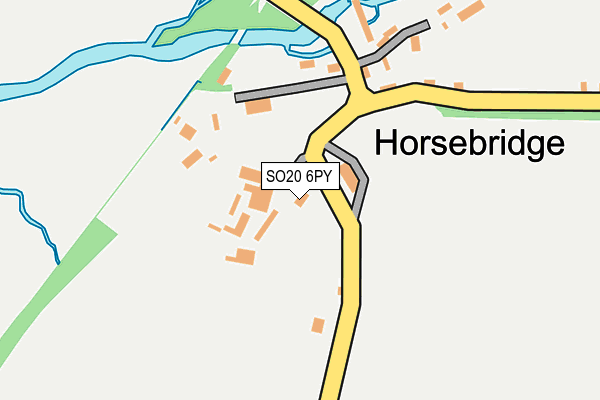 SO20 6PY map - OS OpenMap – Local (Ordnance Survey) SO20 6PY map - OS OpenMap – Local (Ordnance Survey)