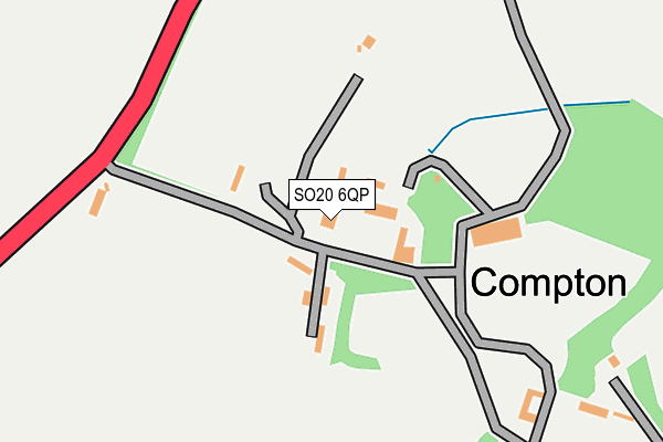 SO20 6QP map - OS OpenMap – Local (Ordnance Survey) SO20 6QP map - OS OpenMap – Local (Ordnance Survey)