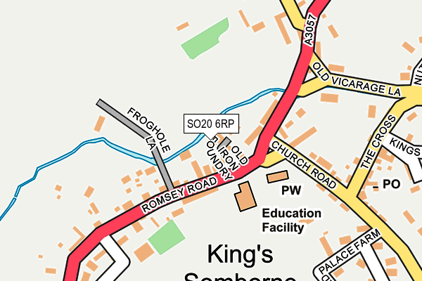 SO20 6RP map - OS OpenMap – Local (Ordnance Survey) SO20 6RP map - OS OpenMap – Local (Ordnance Survey)