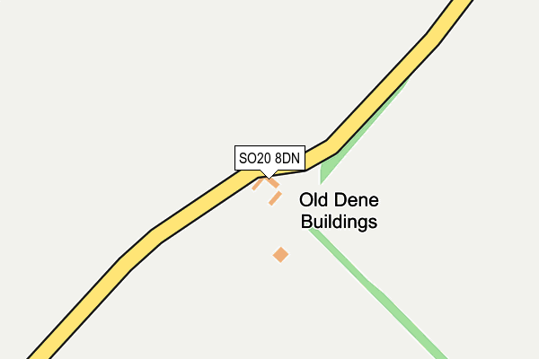 SO20 8DN map - OS OpenMap – Local (Ordnance Survey) SO20 8DN map - OS OpenMap – Local (Ordnance Survey)