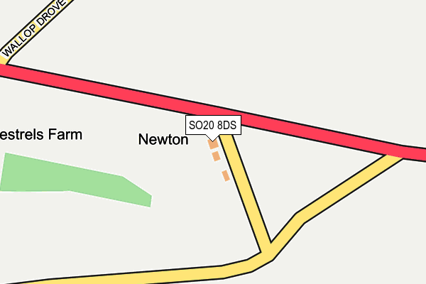 SO20 8DS map - OS OpenMap – Local (Ordnance Survey) SO20 8DS map - OS OpenMap – Local (Ordnance Survey)
