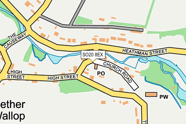 SO20 8EX map - OS OpenMap – Local (Ordnance Survey) SO20 8EX map - OS OpenMap – Local (Ordnance Survey)