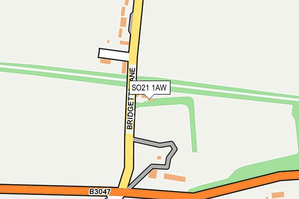 SO21 1AW map - OS OpenMap – Local (Ordnance Survey)
