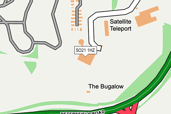 SO21 1HZ map - OS OpenMap – Local (Ordnance Survey)
