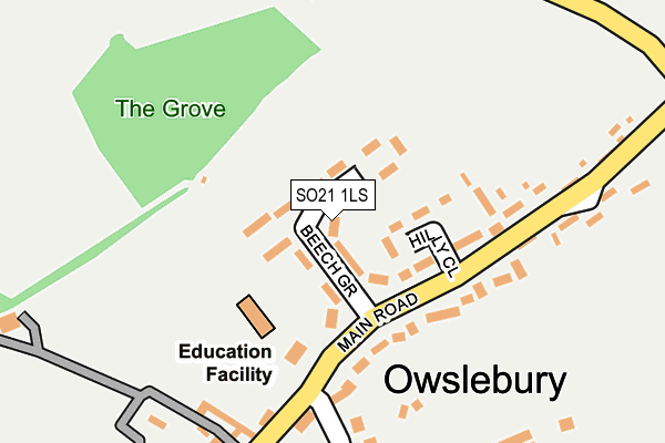SO21 1LS map - OS OpenMap – Local (Ordnance Survey) SO21 1LS map - OS OpenMap – Local (Ordnance Survey)