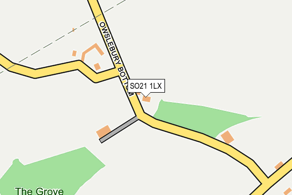 SO21 1LX map - OS OpenMap – Local (Ordnance Survey) SO21 1LX map - OS OpenMap – Local (Ordnance Survey)