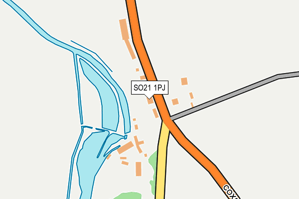 SO21 1PJ map - OS OpenMap – Local (Ordnance Survey) SO21 1PJ map - OS OpenMap – Local (Ordnance Survey)