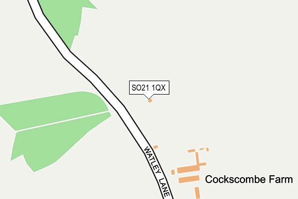 SO21 1QX map - OS OpenMap – Local (Ordnance Survey) SO21 1QX map - OS OpenMap – Local (Ordnance Survey)