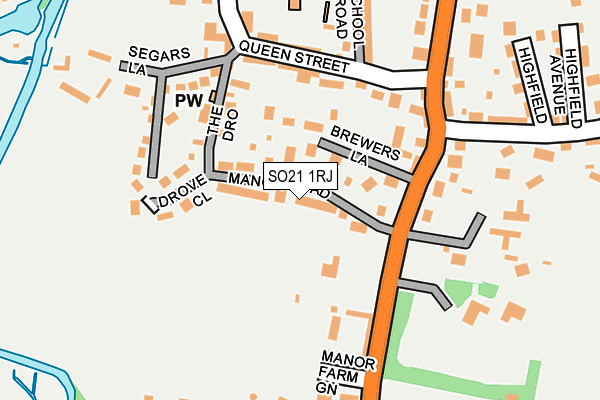SO21 1RJ map - OS OpenMap – Local (Ordnance Survey) SO21 1RJ map - OS OpenMap – Local (Ordnance Survey)