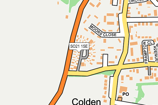 SO21 1SE map - OS OpenMap – Local (Ordnance Survey) SO21 1SE map - OS OpenMap – Local (Ordnance Survey)