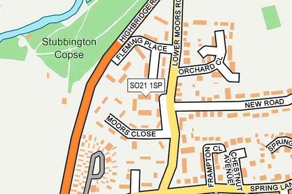 SO21 1SP map - OS OpenMap – Local (Ordnance Survey) SO21 1SP map - OS OpenMap – Local (Ordnance Survey)