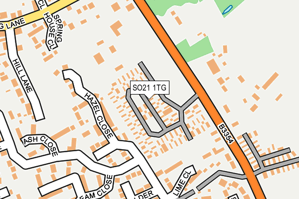 SO21 1TG map - OS OpenMap – Local (Ordnance Survey) SO21 1TG map - OS OpenMap – Local (Ordnance Survey)