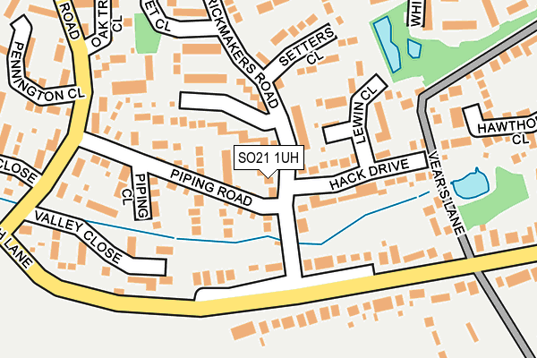 SO21 1UH map - OS OpenMap – Local (Ordnance Survey)