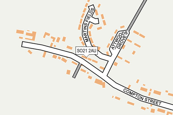 SO21 2AU map - OS OpenMap – Local (Ordnance Survey) SO21 2AU map - OS OpenMap – Local (Ordnance Survey)