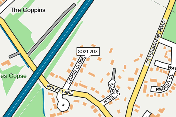 SO21 2DX map - OS OpenMap – Local (Ordnance Survey) SO21 2DX map - OS OpenMap – Local (Ordnance Survey)