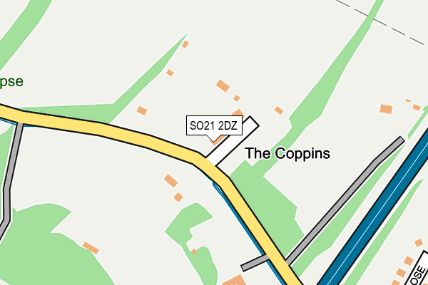 SO21 2DZ map - OS OpenMap – Local (Ordnance Survey) SO21 2DZ map - OS OpenMap – Local (Ordnance Survey)