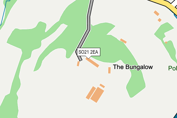 SO21 2EA map - OS OpenMap – Local (Ordnance Survey)