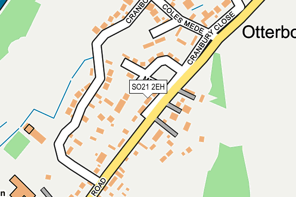 SO21 2EH map - OS OpenMap – Local (Ordnance Survey) SO21 2EH map - OS OpenMap – Local (Ordnance Survey)