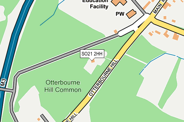 SO21 2HH map - OS OpenMap – Local (Ordnance Survey) SO21 2HH map - OS OpenMap – Local (Ordnance Survey)