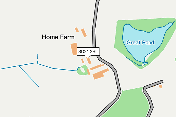 SO21 2HL map - OS OpenMap – Local (Ordnance Survey) SO21 2HL map - OS OpenMap – Local (Ordnance Survey)