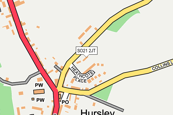 SO21 2JT map - OS OpenMap – Local (Ordnance Survey) SO21 2JT map - OS OpenMap – Local (Ordnance Survey)