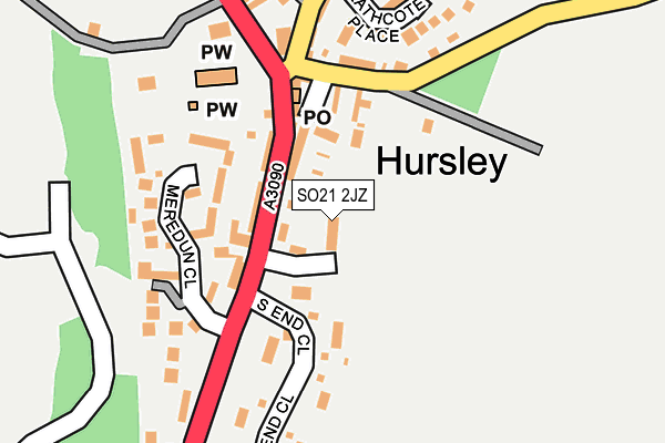 SO21 2JZ map - OS OpenMap – Local (Ordnance Survey) SO21 2JZ map - OS OpenMap – Local (Ordnance Survey)