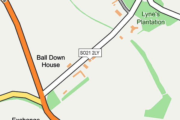 SO21 2LY map - OS OpenMap – Local (Ordnance Survey) SO21 2LY map - OS OpenMap – Local (Ordnance Survey)