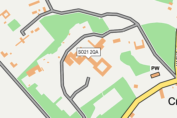 SO21 2QA map - OS OpenMap – Local (Ordnance Survey) SO21 2QA map - OS OpenMap – Local (Ordnance Survey)